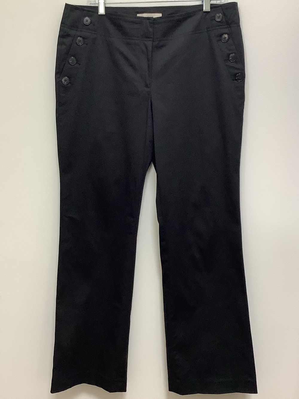 LOFT Black Marisa pant size 12 capsule minimalist
